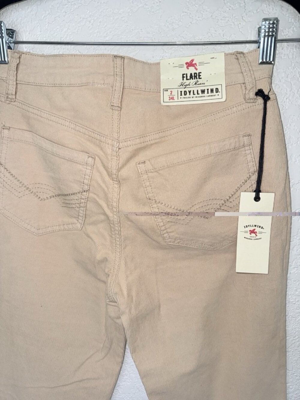Idyllwind Miranda Lambert Flare High Risin’ Corduroy Pants 2/34L NWT Western E - Picture 5 of 7